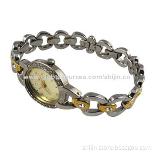 Fashionable Metal Watch with Alloy Oval Case, Vogue, Japan Quartz Movement, OEM, China Manufacturer